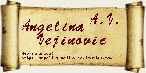 Angelina Vejinović vizit kartica